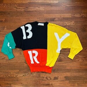 80's Gianni Versace Color Block Sweater